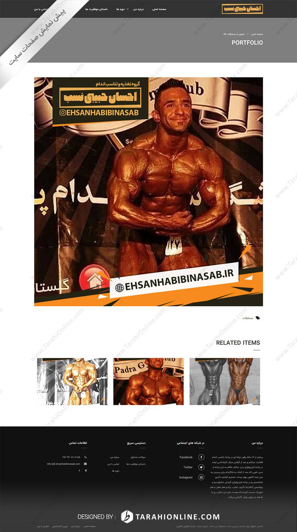 طراحی سایت احسان حبیبی نسب - تصویر 6